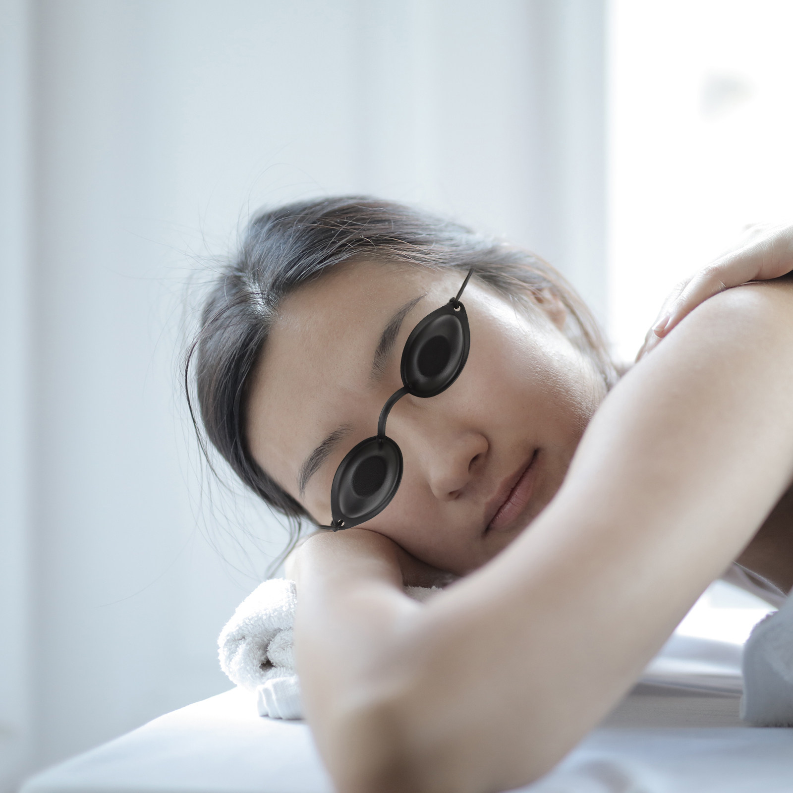 Teeth Whitening Procedure - Gafas de Seguridad IPL, Parche Ocular,