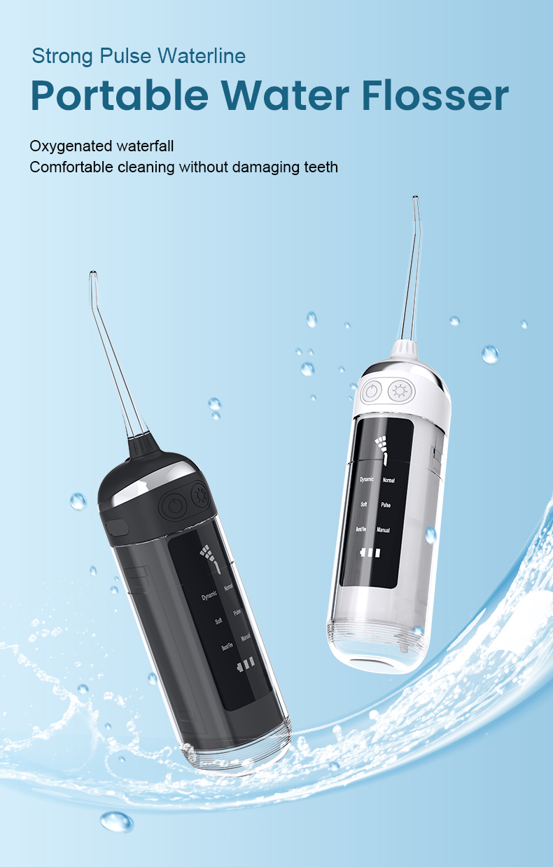 Water Flosser Cordless - Irrigador Bucal Portátil Mini, 6 Modos