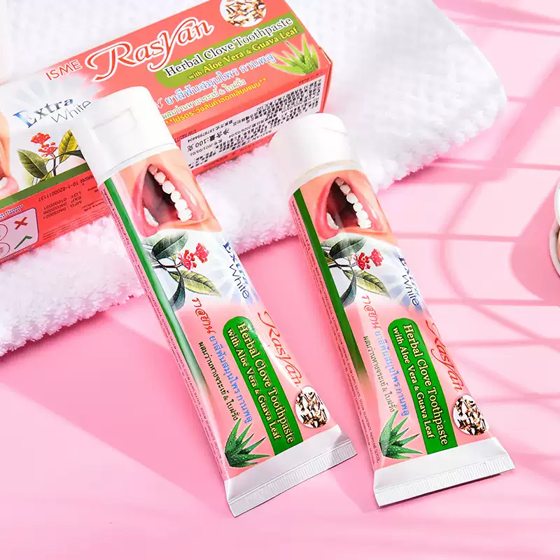Teeth Whitening Thailand - RASYAN Polvo de dientes de clavo