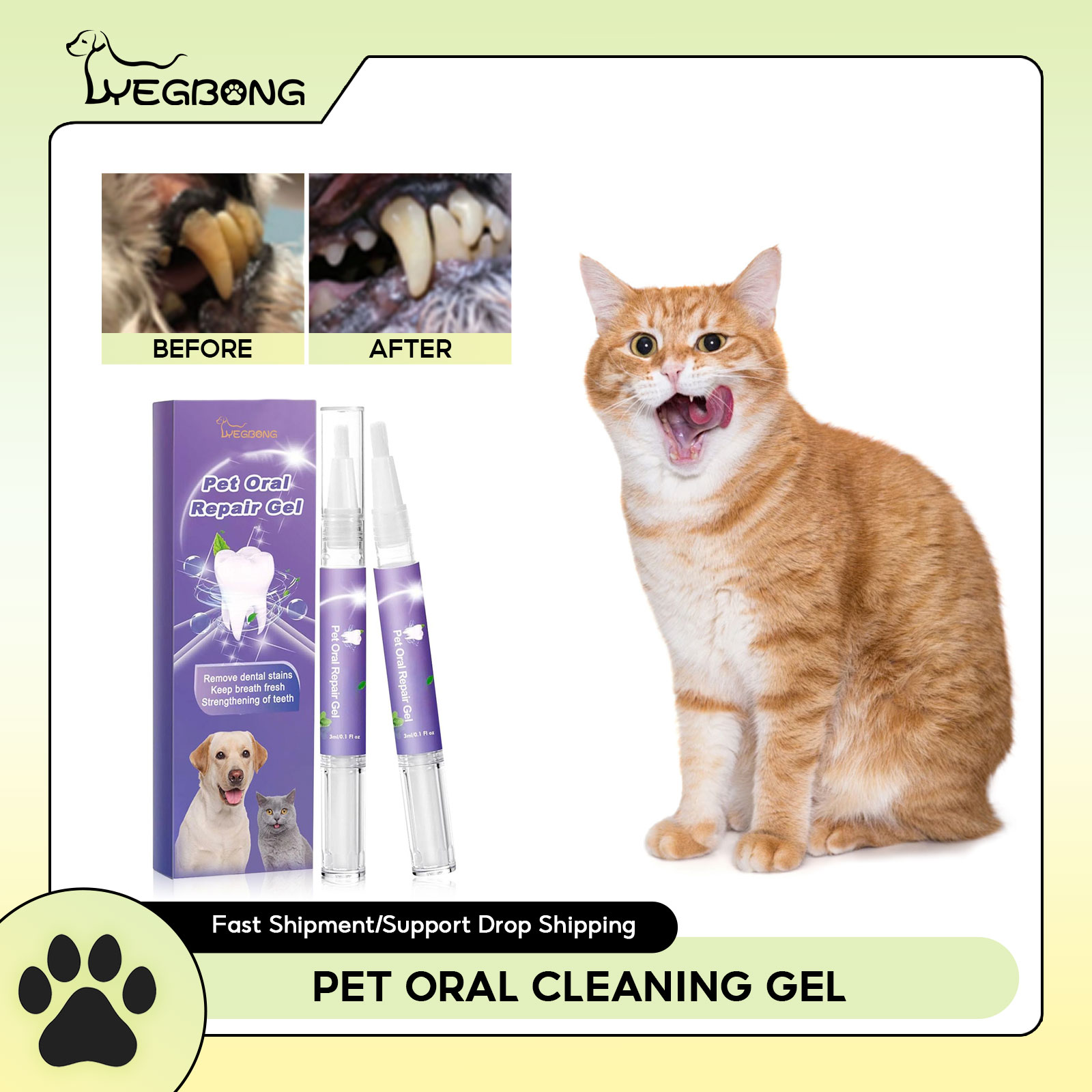 Teeth Whitening Diy - Gel de reparación Oral para mascotas,