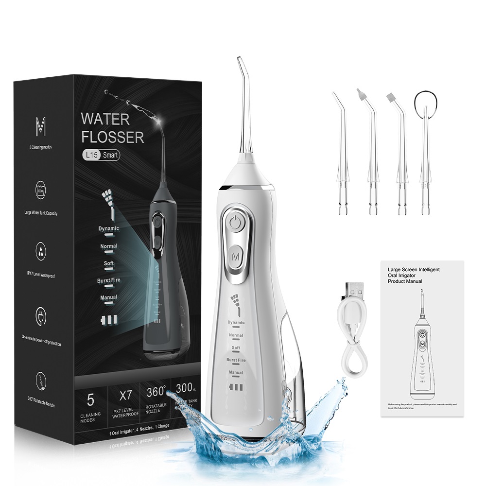 Water Flosser Cordless - Irrigador Dental portátil, hilo Dental de