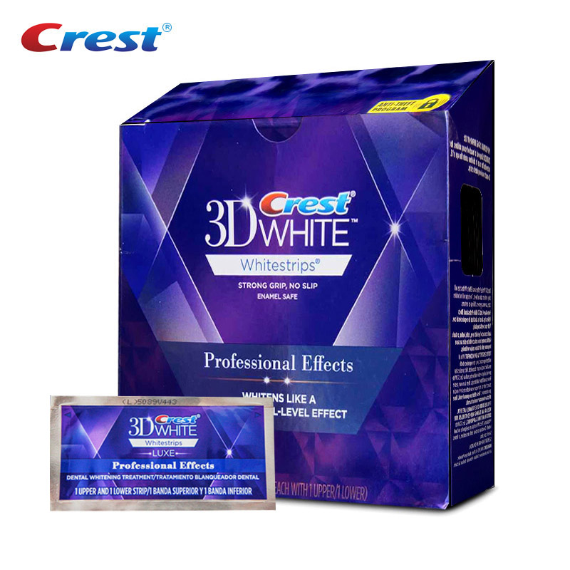 Whitening Strip 3D - Crest-tiras blanqueadoras 3D para adultos, tiras