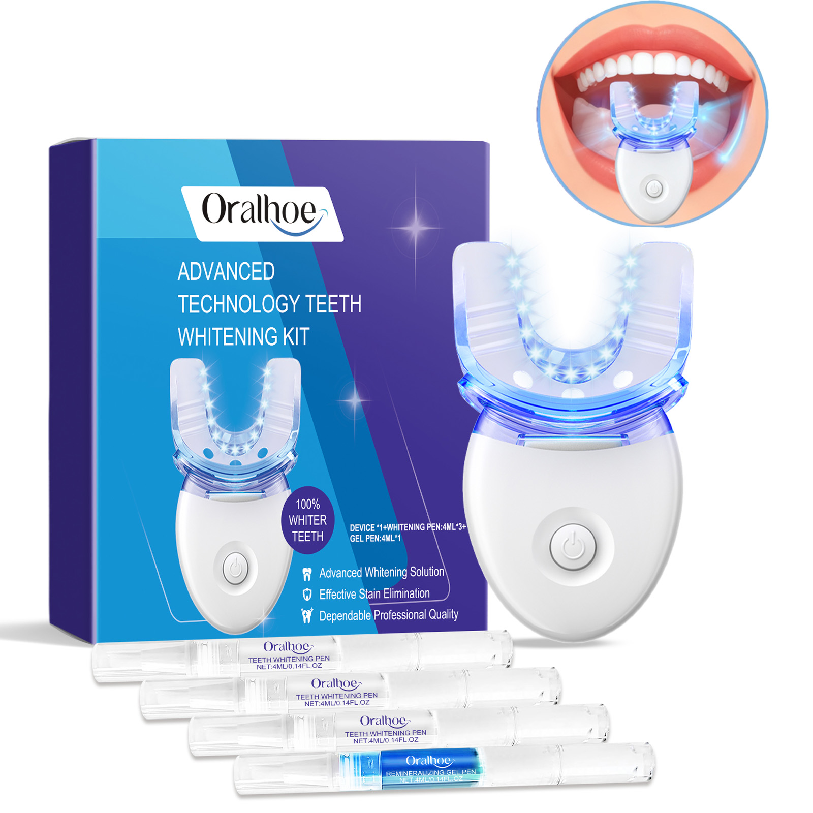 Teeth Whitening Diy - Kit de luz LED para blanqueamiento