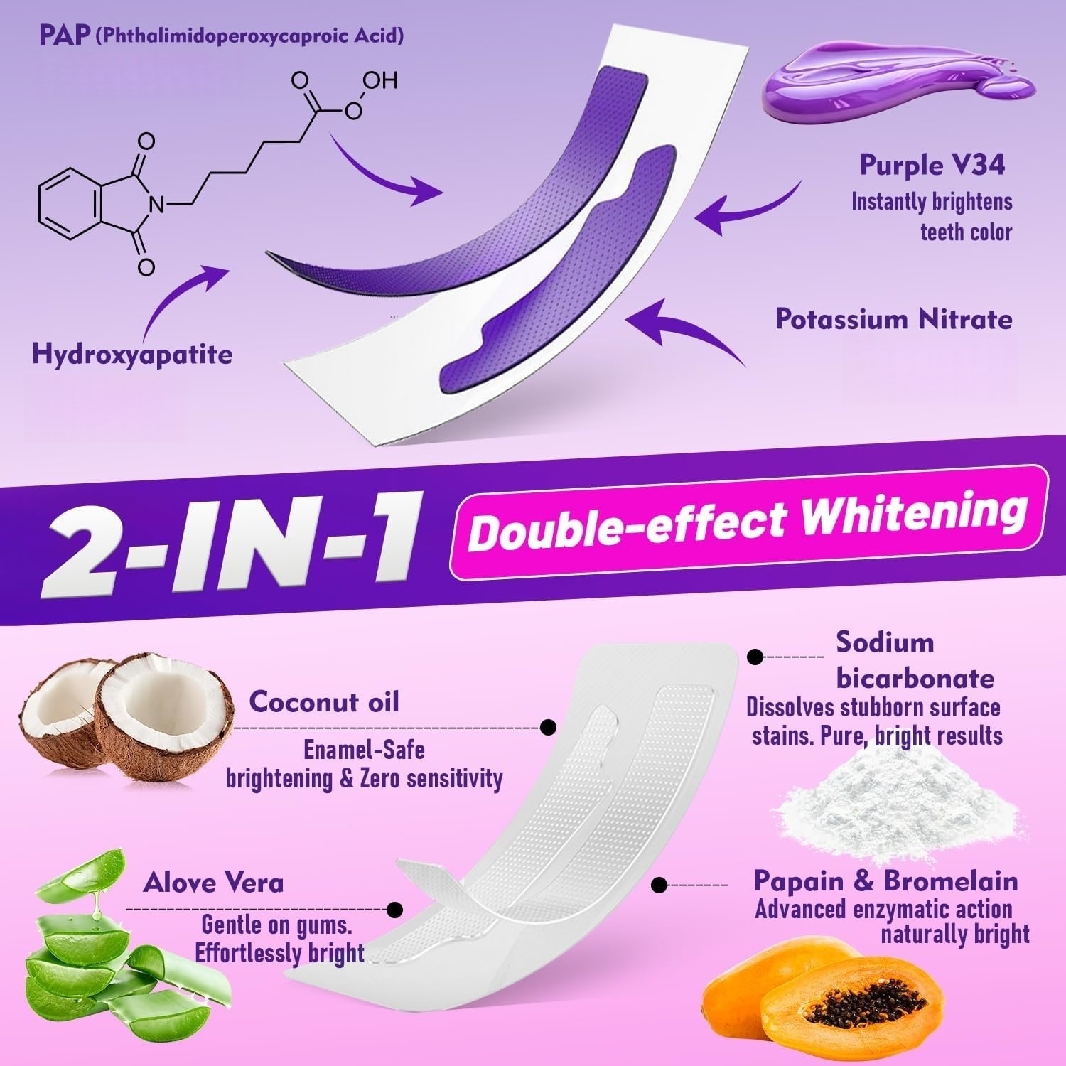 7 pares de tiras blanqueadoras - Teeth Whitening Strips Permanent reseña y precio