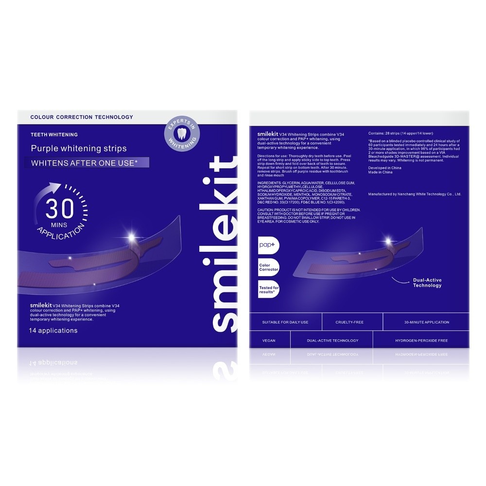 7/14 Uds nueva tira blanqueado - Whitening Strip 3D reseña y precio
