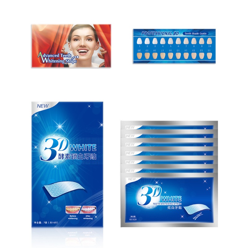 7 pares de tiras blanqueadoras - Whitening Strip 3D reseña y precio