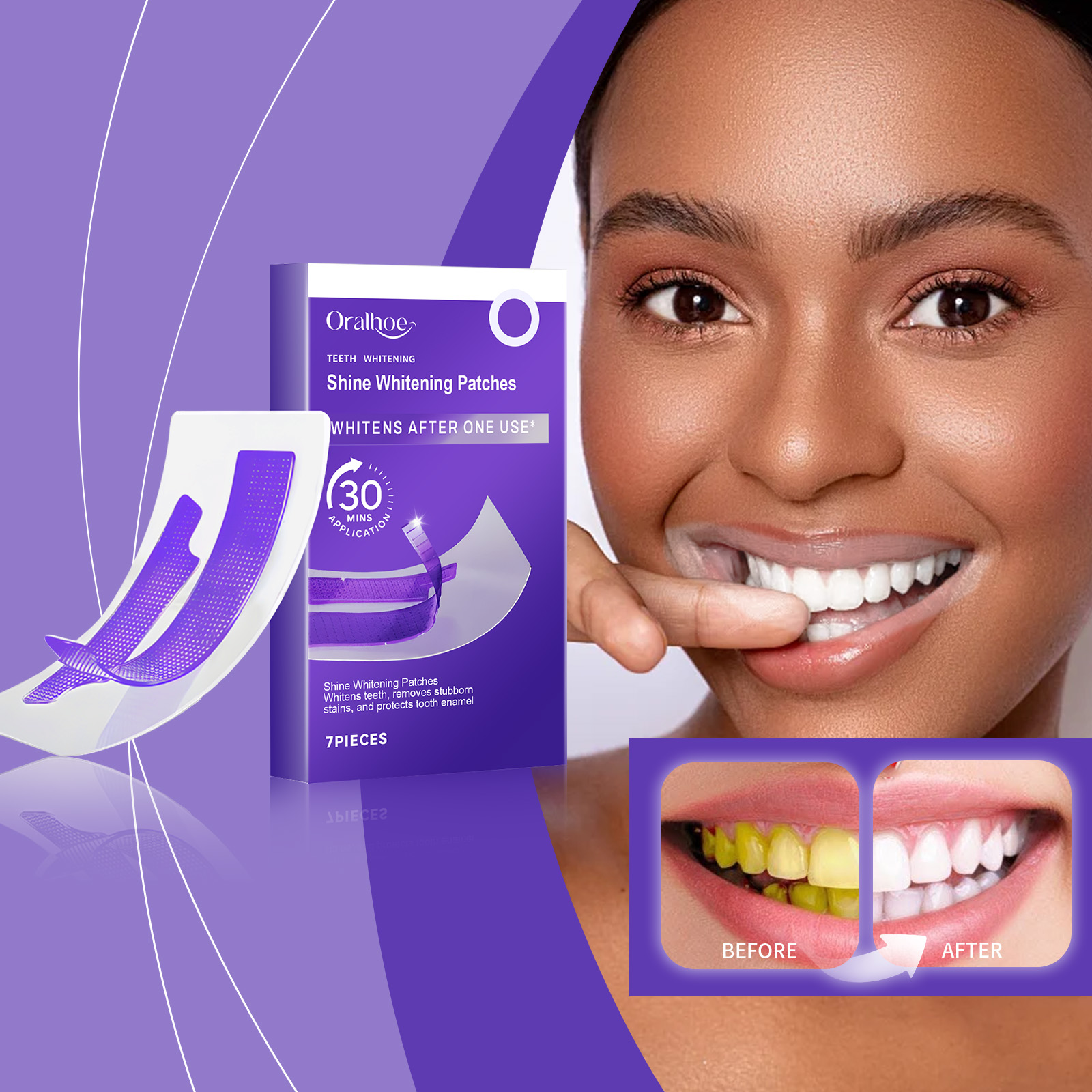 Tiras blanqueadoras de dientes - Teeth Whitening Strips Permanent reseña y precio