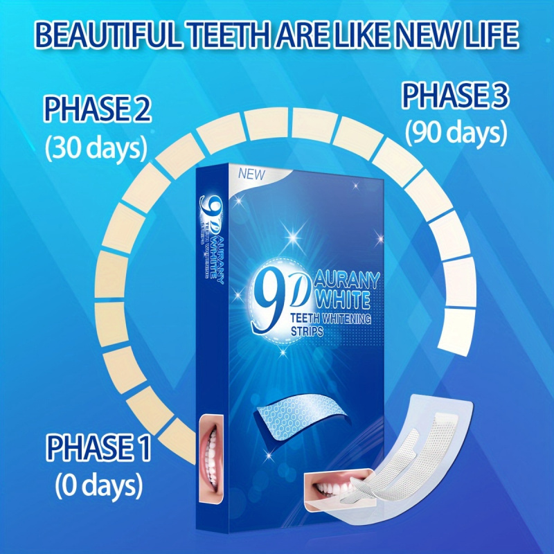 21 pares de tiras blanqueadora - Teeth Whitening Strips Permanent reseña y precio