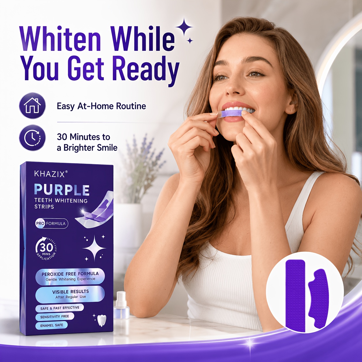 1/10 pares de tiras blanqueado - Teeth Whitening Strips Permanent reseña y precio