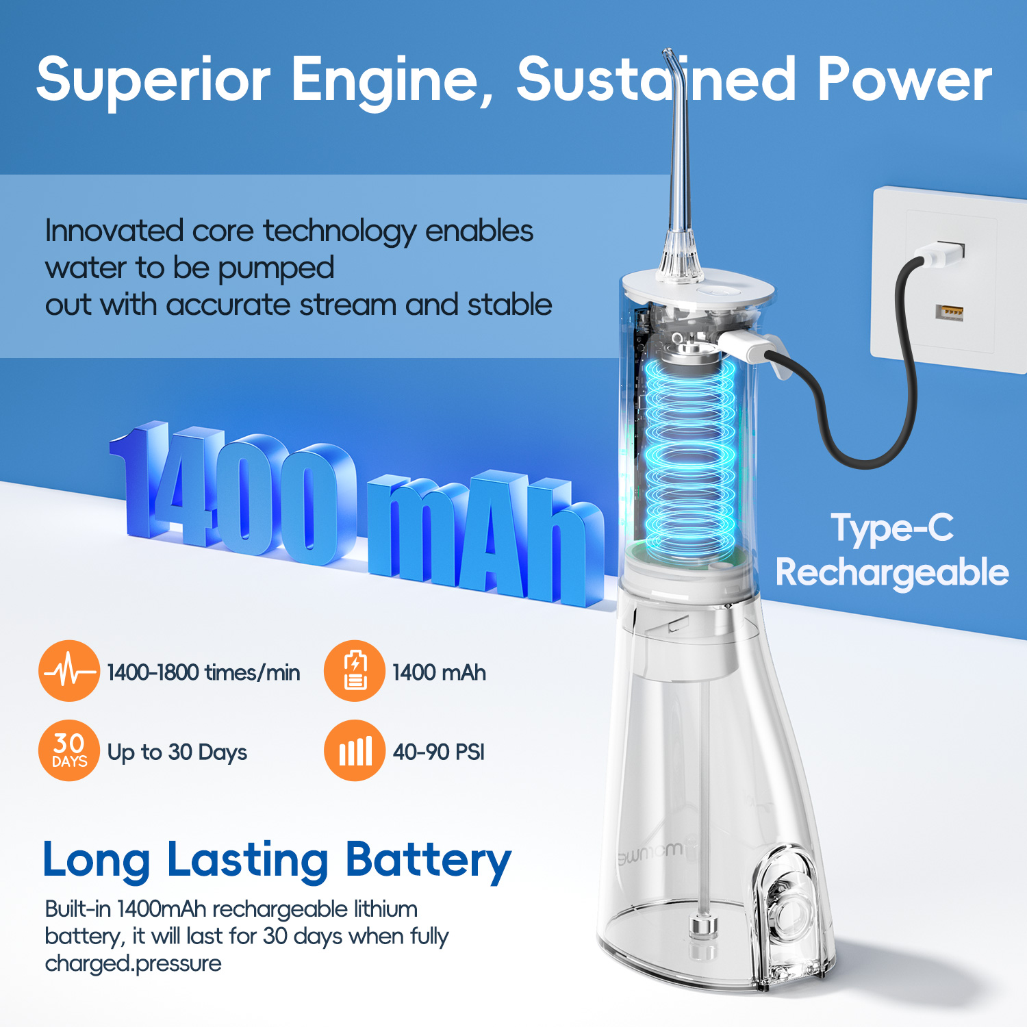 Nuevo Irrigador Bucal Portátil - Water Flosser Cordless reseña y precio