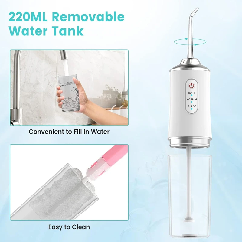 Irrigador Dental portátil de a - Water Flosser Cordless reseña y precio