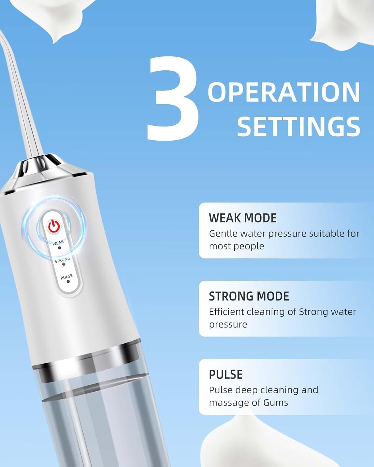 Irriga bucal impermeable IPX7, - Water Flosser Cordless reseña y precio