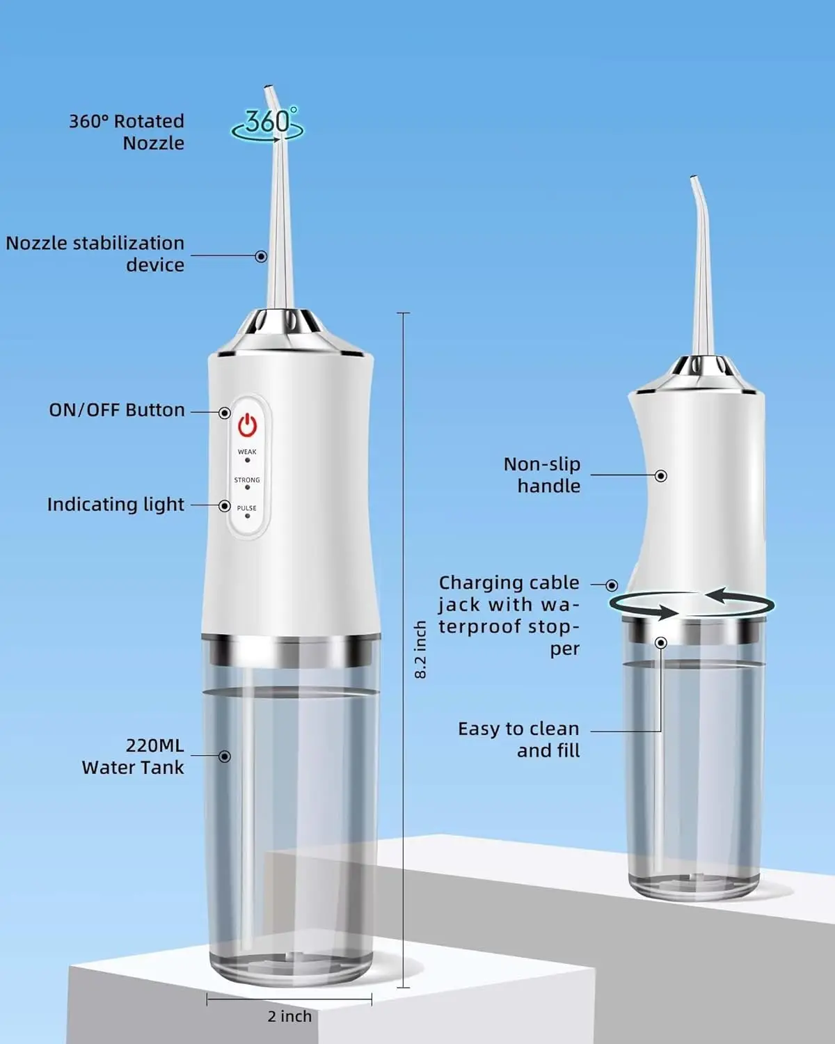 Irrigador bucal, irrigador de  - Water Flosser Cordless reseña y precio